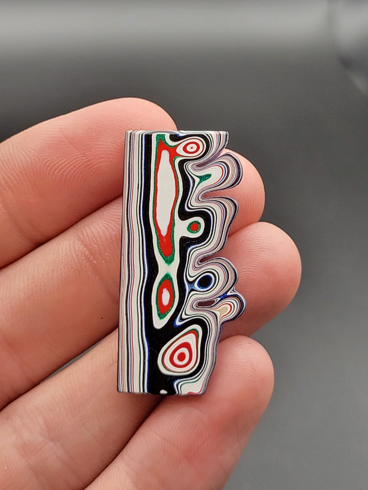 KENWORTH TRUCKING FORDITE DETROIT AGATE CABOCHON