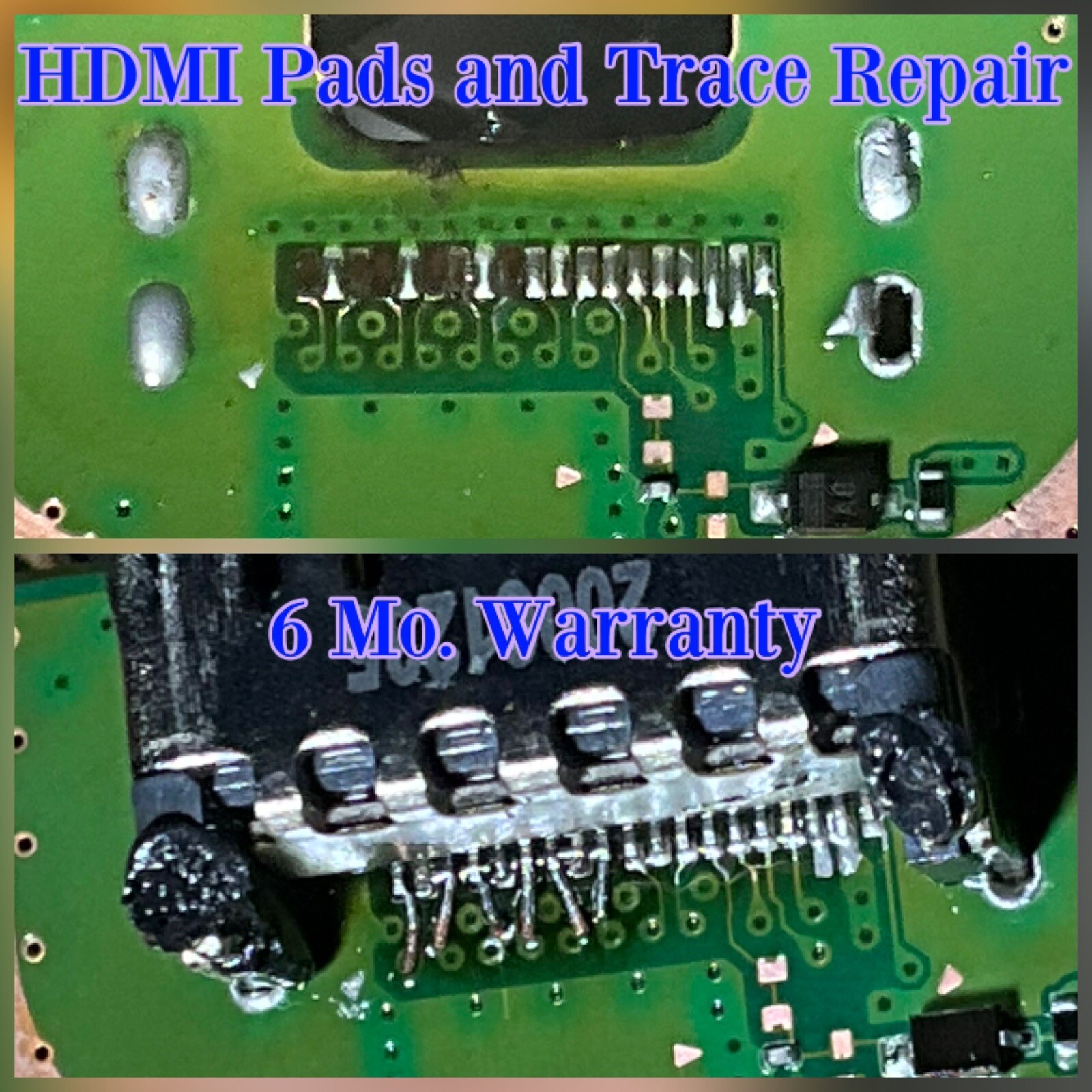 Console HDMI PS5 & Xbox Series S/X Port Pad/Trace Repair - 6 Mo. Warranty