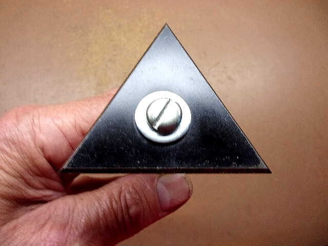 Hunt Wilde USA Paint Woodworking Triangular Scraper 10" Long Barely Used Sharp