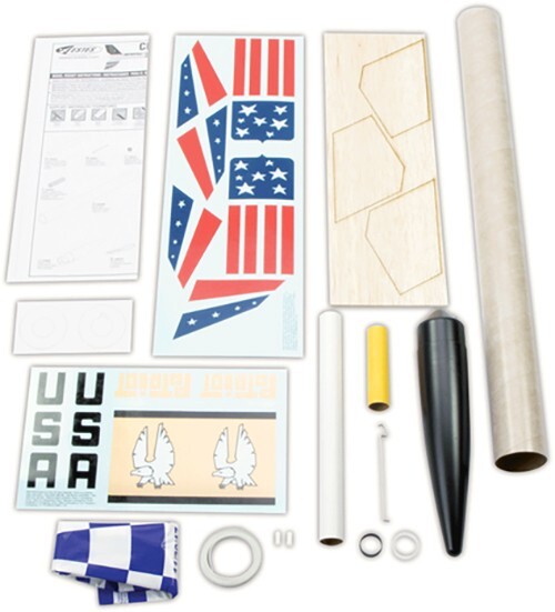Estes 652 Citation Patriot Flying Model Rocket Kit (Intermediate Skill Level)
