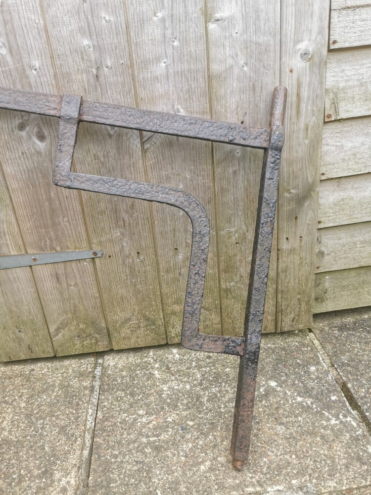 Antique Cast Iron Fire Crane