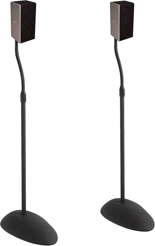 Universal Speaker Stands Height Adjustable With Universal Compatibility Pair New