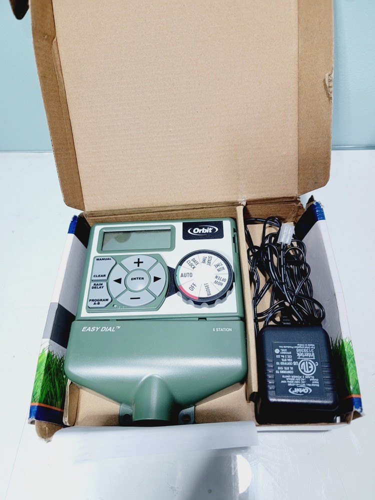 Orbit Easy Dial 6 Station Sprinkler Timer 57596 w/Easy-Set Logic Programming