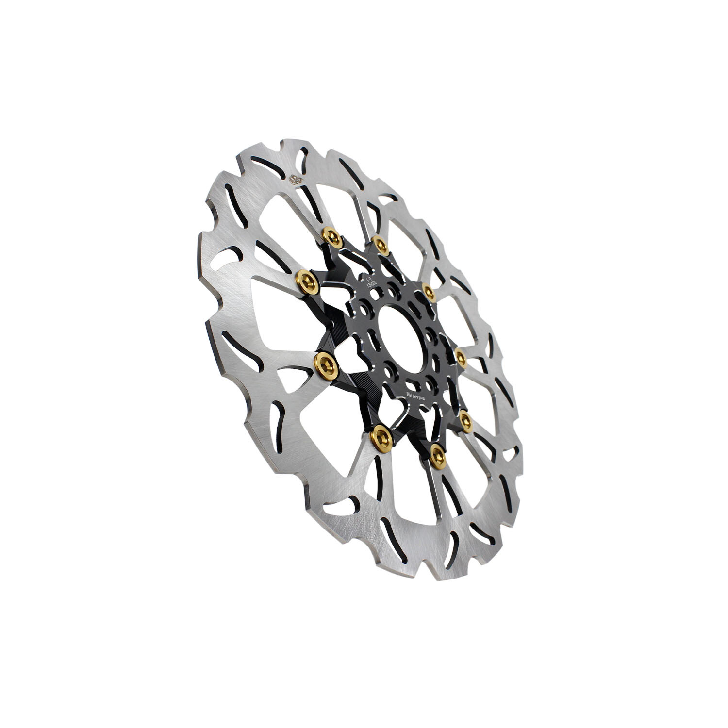 Black Gold Big Floating Front Brake Rotor for Harley Fat Bob Low Rider/ST FXDRS