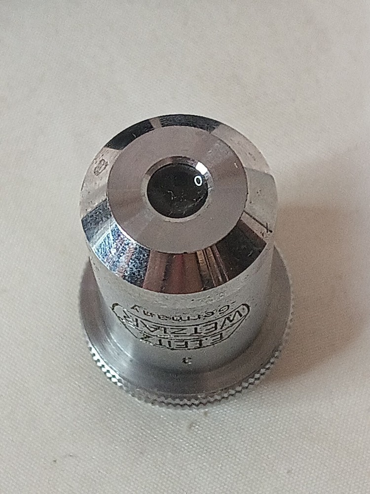 E. Leitz Wetzlar 3 170/- C10:1 A0.25 10x Microscope Objective Lens