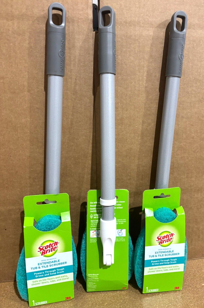 Scotch Brite Extendable Tub & Tile Scrubber (3pk )