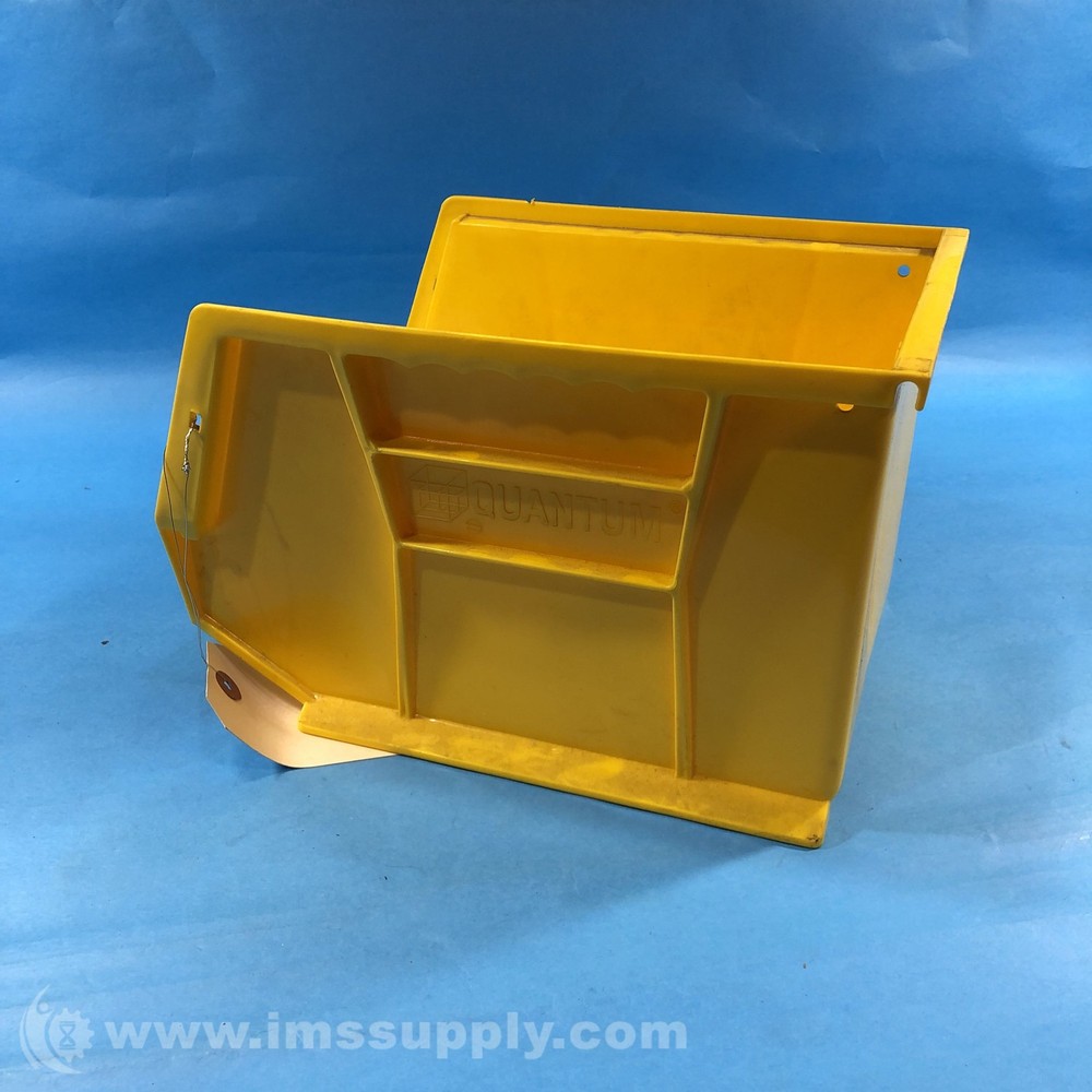 Quantum Storage Systems QUS239 Plastic Stacking Bin Yellow USIP