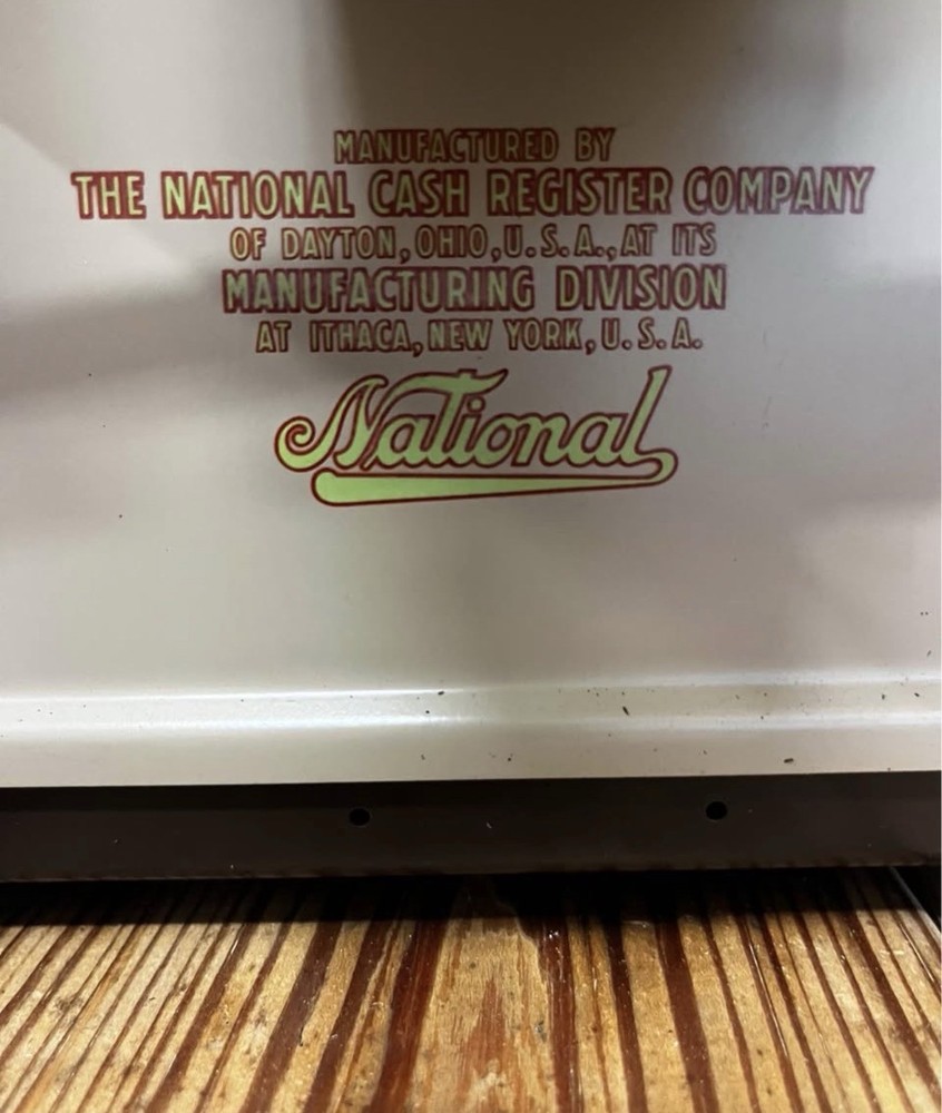 Vintage Adding Machine Made By National