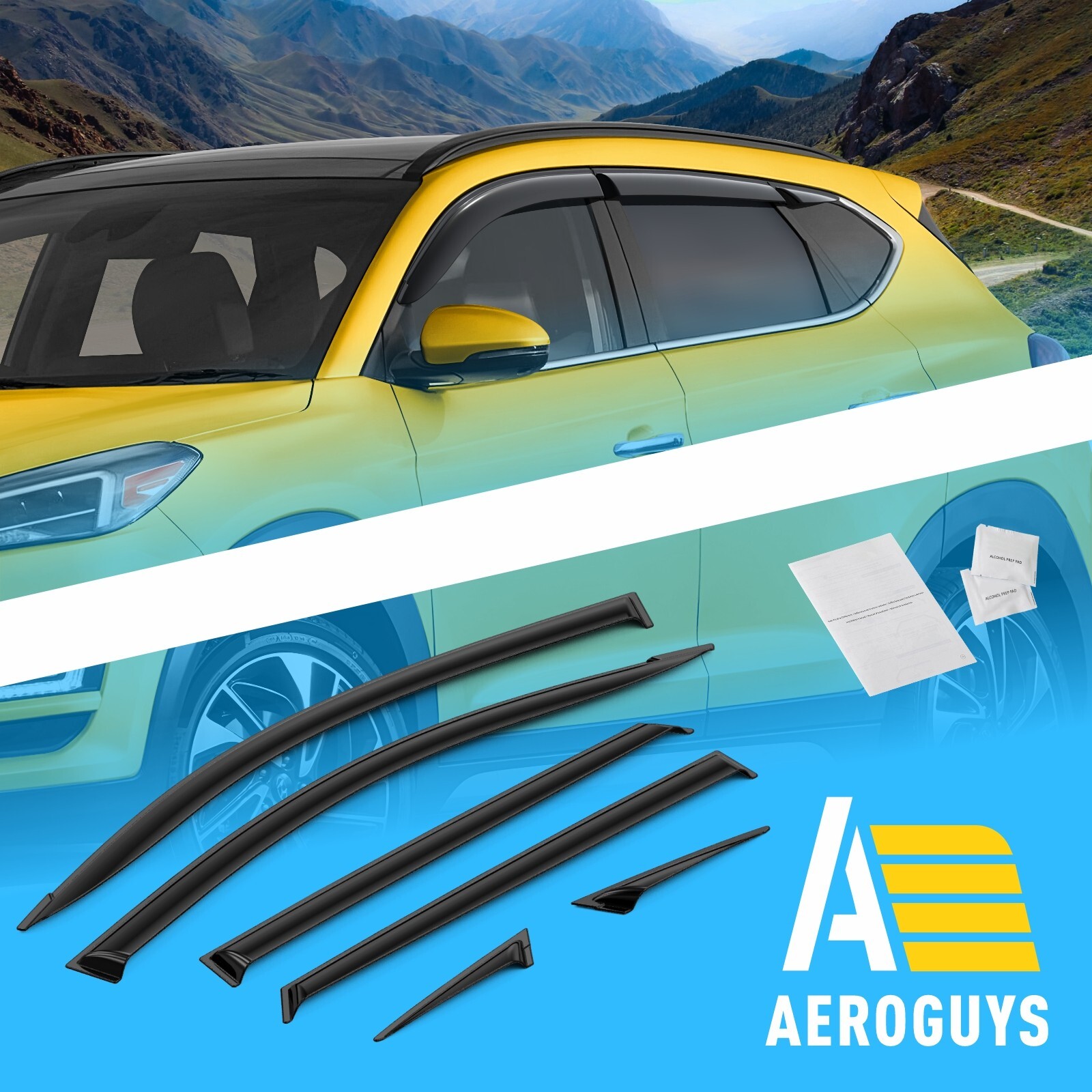 Rain Guards Vent Visors Shade for 2016-2020 Hyundai Tucson