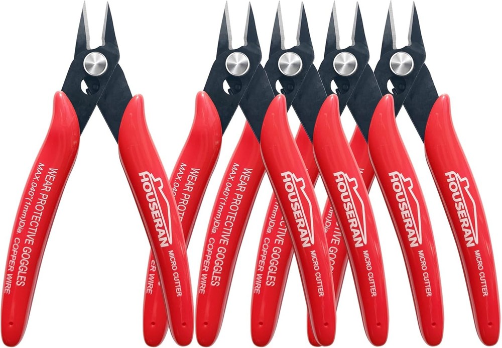 Small Wire Cutters, 5 PACK, 5 Inch Micro 170 Flush Micro- 5 Pack, 5 Pack