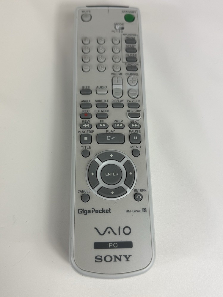 Sony Vaio Giga Pocket Remote Control Model RM-GP4U Tested Working