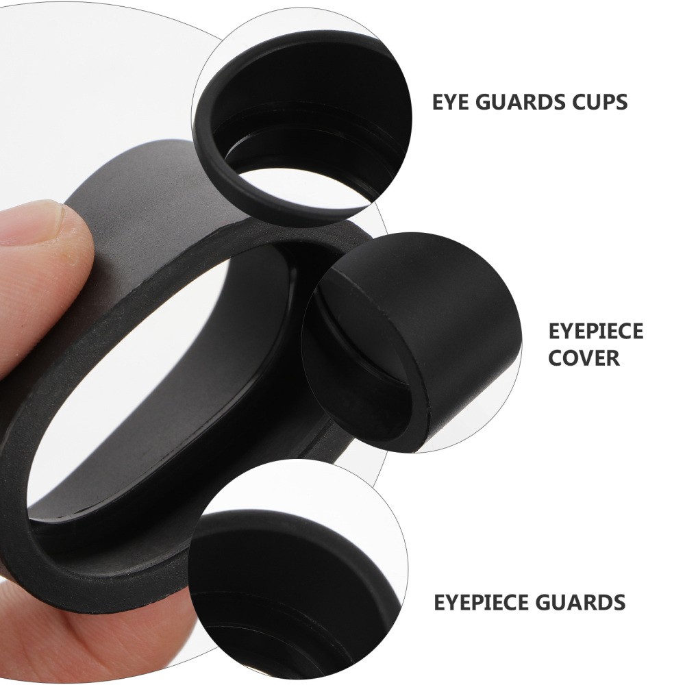 2X Microscope Goggles Rubber Eye Cup Soft Eyepiece Shield Covers Guards