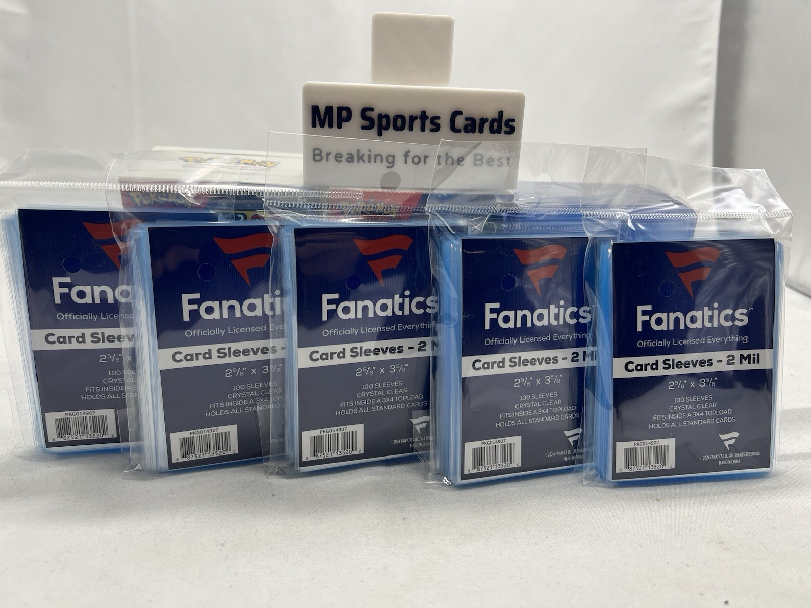 (5) Fanatics Soft Penny Card Sleeves 100ct Standard Size Cards Free Shipping!