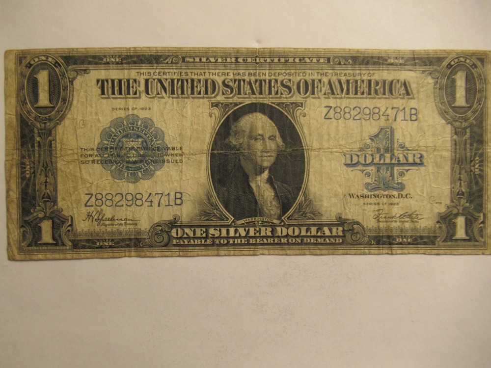 Series 1923 $1 Silver Certificate, Large Size Note, circ