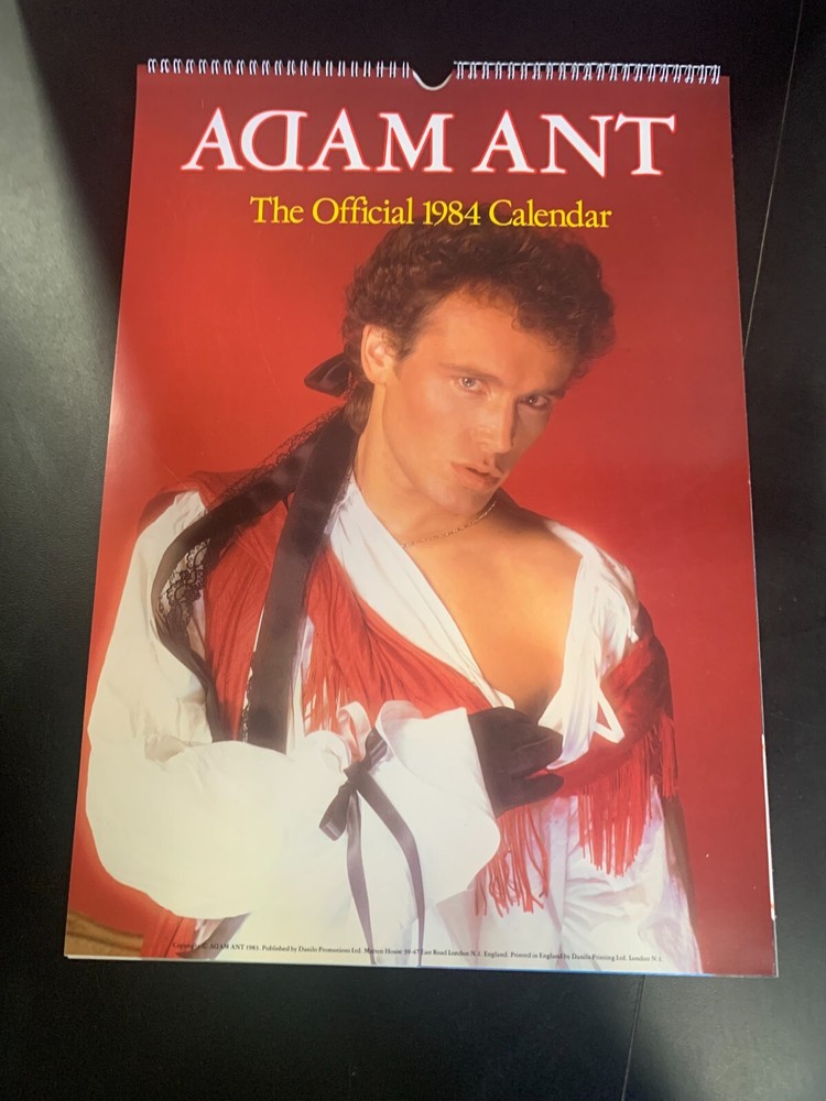 Adam Ant - Official 1984 calendar