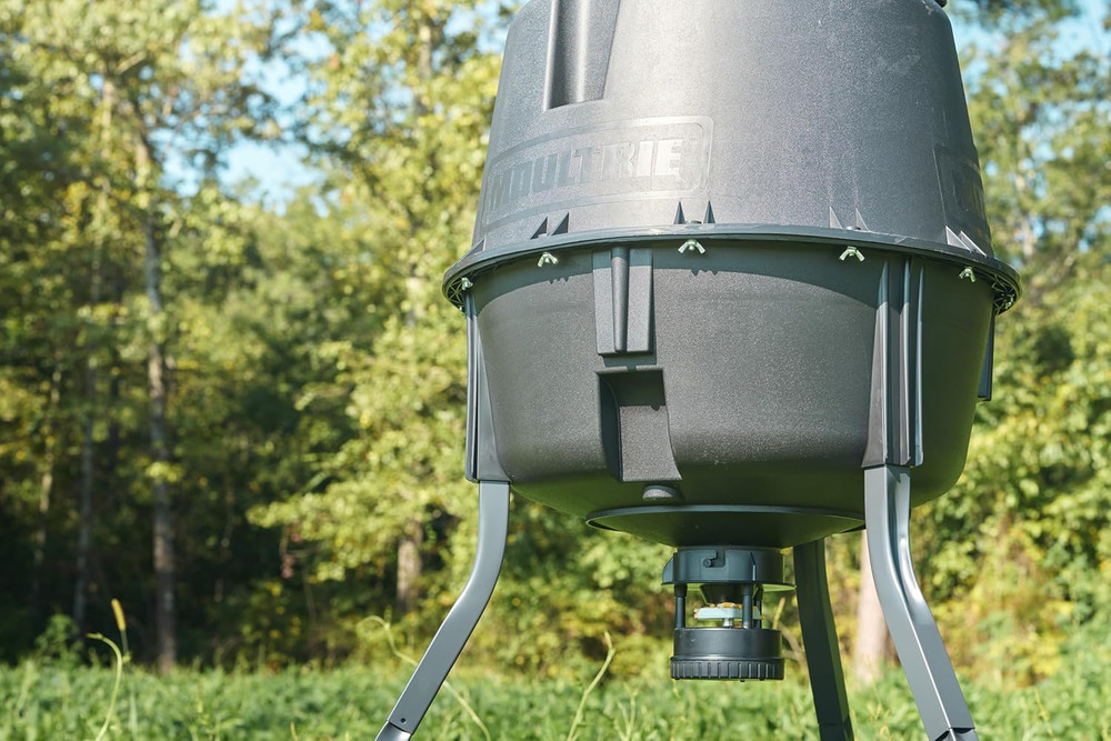 30-Gallon Deer Feeder Tripod Quick-Lock Hopper System - Digital Timer Control -