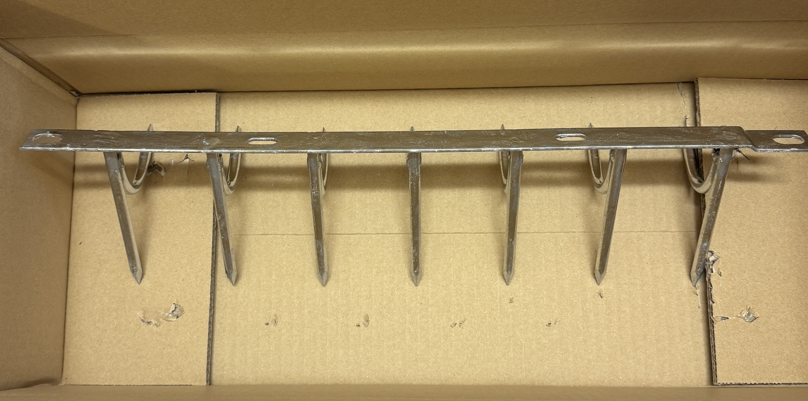 Anti-Climb Security Spike H130 Steel Single-Sided Silver Fence Guard Durable