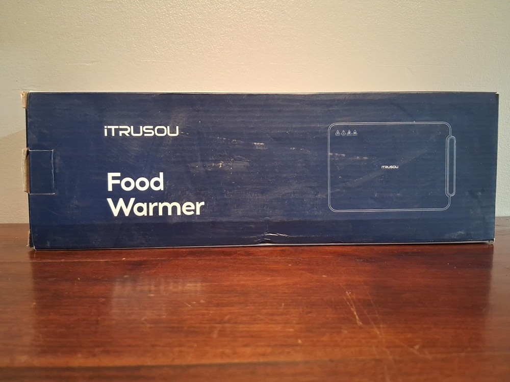 iTRUSOU Electric Warming Tray BW450- Full Surface Heating, Rollable Open Box
