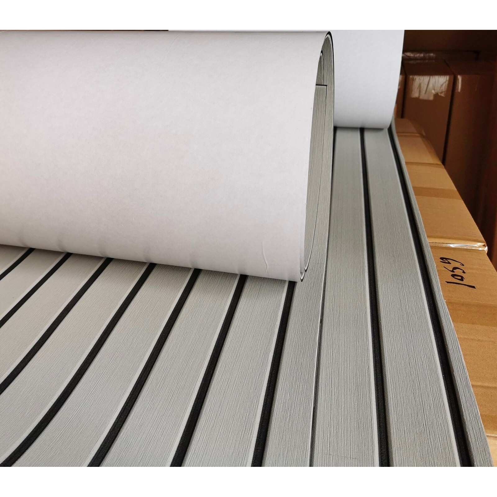 Self-adhesive Boat Flooring EVA Foam Teak Decking for Yacht Pontoon Boat | Gray