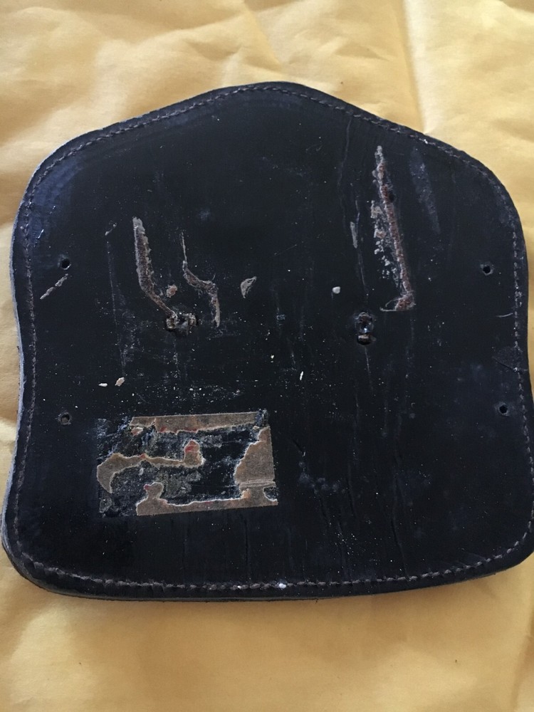EBC Fire Department Leather Helmet Front Device
