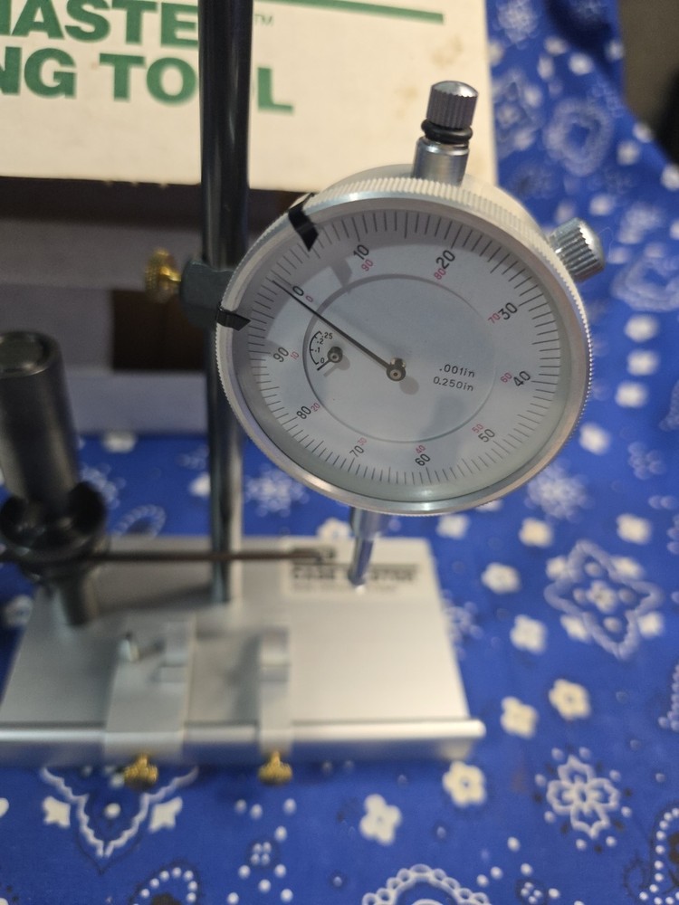 RCBS CASE MASTER GAUGING TOOL CASE NECK CONCENTRICITY THICKNESS LENGTH GAGE