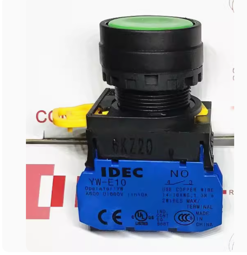 1PC New IDEC Push button switch YW1B-M1E01B 1NC black #LL