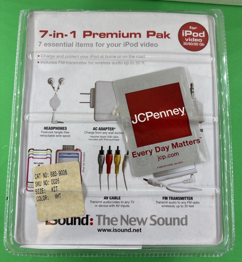 iSound: The New Sound 7-in-1 iPod Car Charging Kit Missing AC Adapter