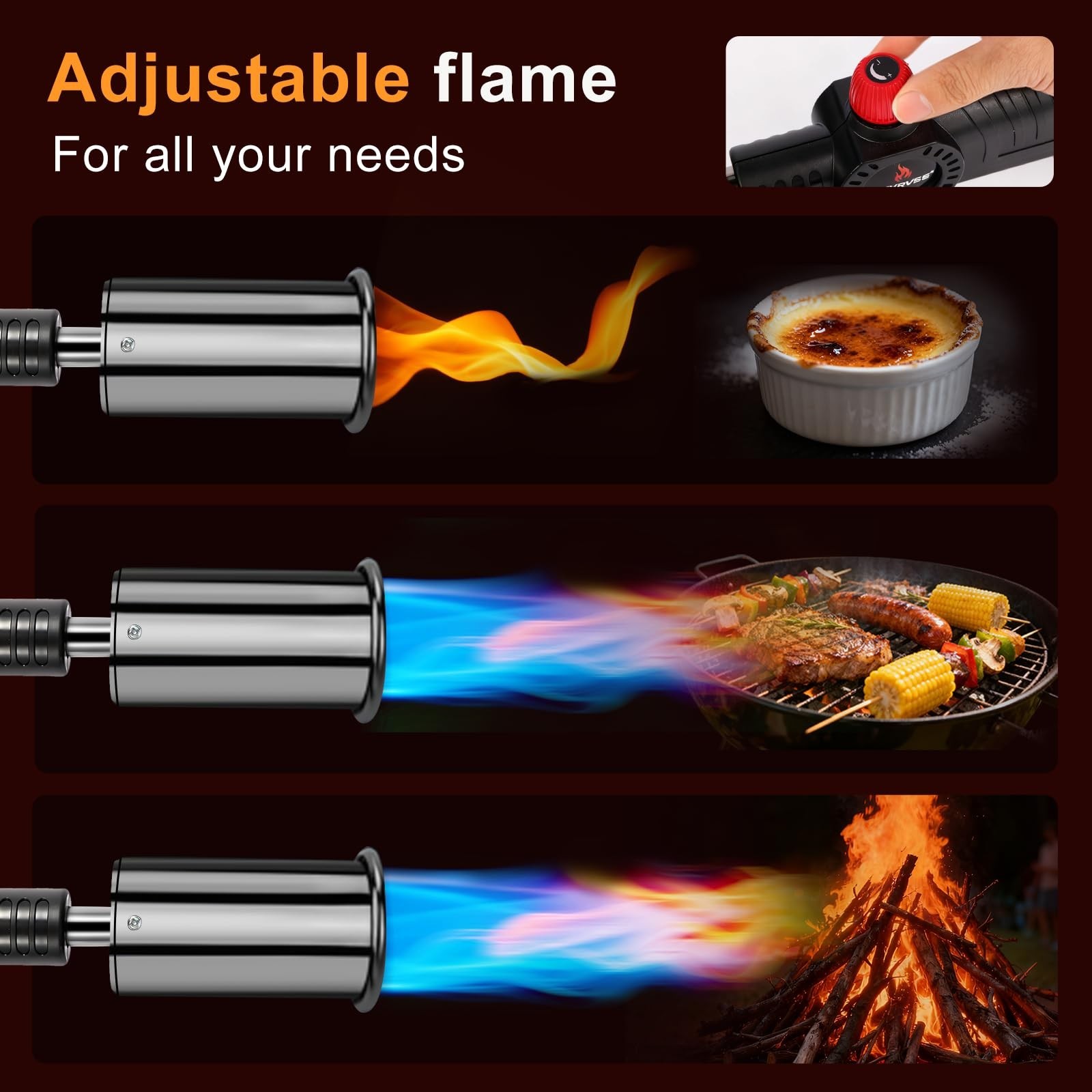 Powerful Grill & Cooking Propane Torch, flame thrower gun, Kitchen Cooking To...