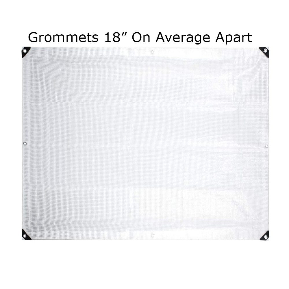 14 MIL Clear Tarp Premium Sun Shade Tarp Extra Heavy Duty Canopy Top 3 Ply 6oz
