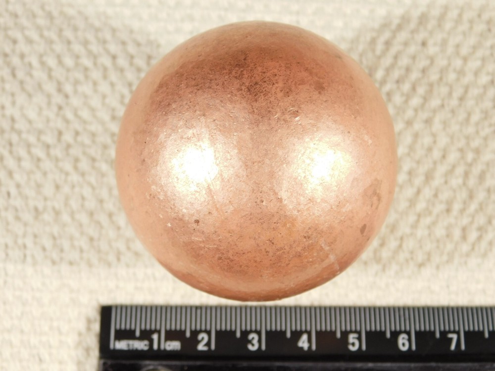 BIG! Super Heavy Solid COPPER SPHERE From Michigan 589gr