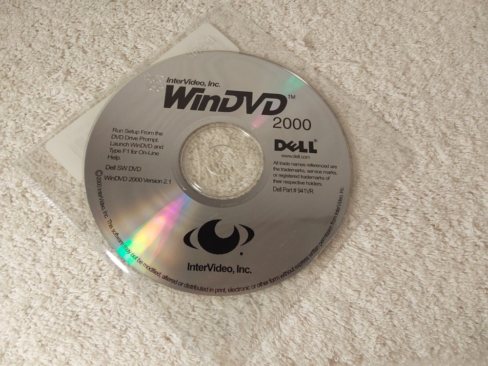 Dell InterVideo, Inc. WinDVD 2000 Dell Setup CD WinDVD 2000 Version 2.1