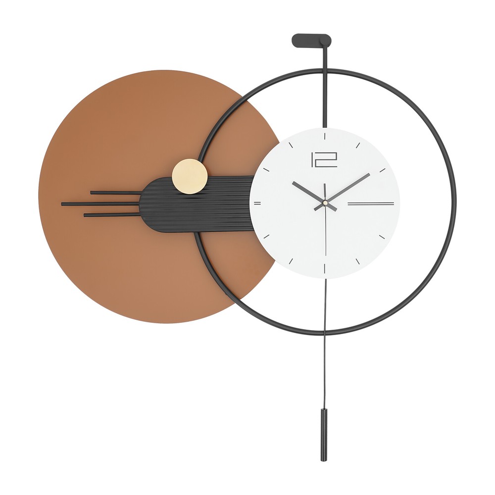 Modern Wall Clock, Wall Clock with Pendulum, Large Modern Wall Clock