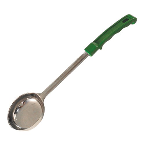 Winco FPS4 4 oz Green Solid Portion Spoon