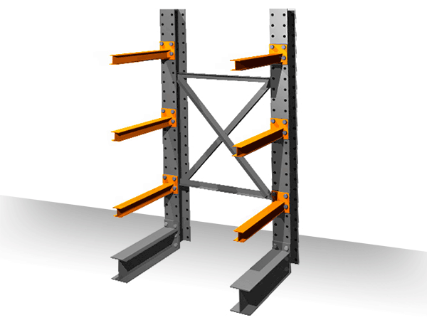 Structural Cantilever Racking Bracing - 60" Heavy duty horizontal brace