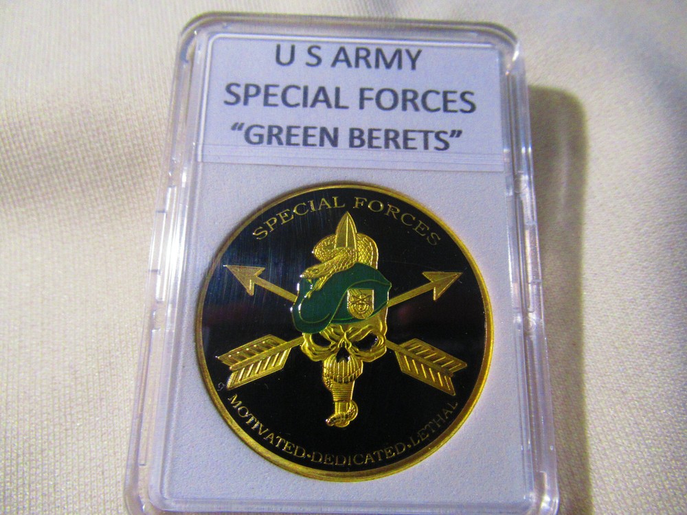 U S ARMY Special Forces "Green Berets" Challenge Coin