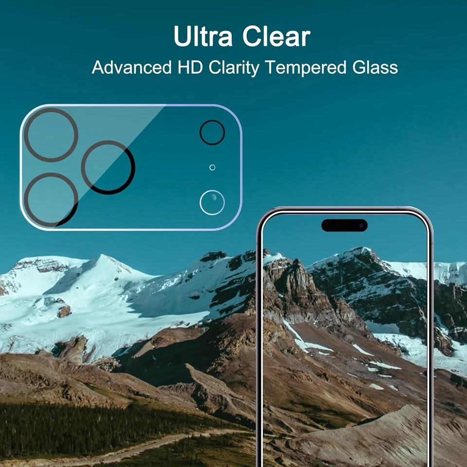 Ailun 3 Pack Camera Lens Protector for iPhone 17 Pro Max,Tempered Transparent