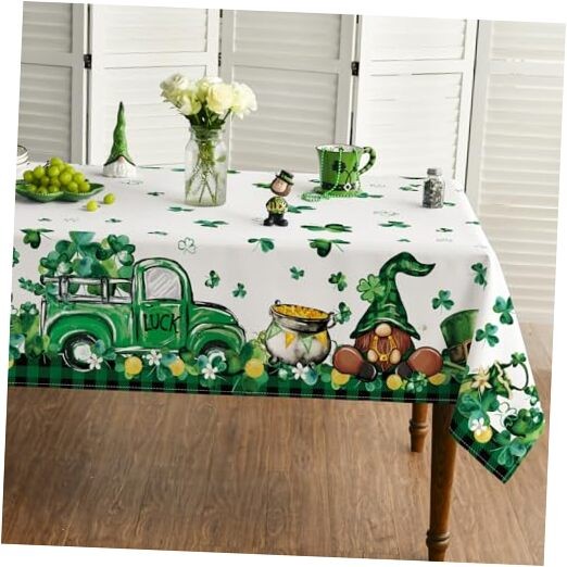 St. Patrick's Day Rectangular Tablecloth 60×120 60" x 120" (Rectangular) Green