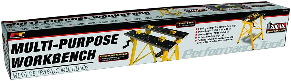 Workbench Vise Garage Portable Folding Work Bench Multipurpose Table Workshop
