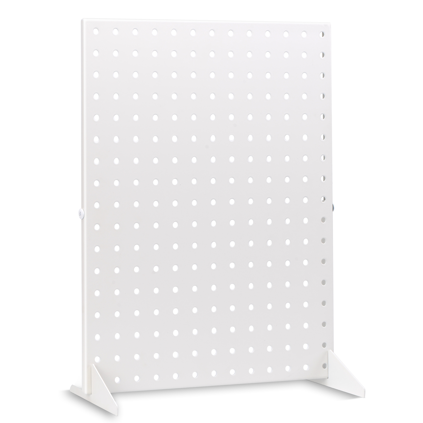 Pegboard Display Stand for Craft Shows & Fairs - Metal Display, 17" x 13” White