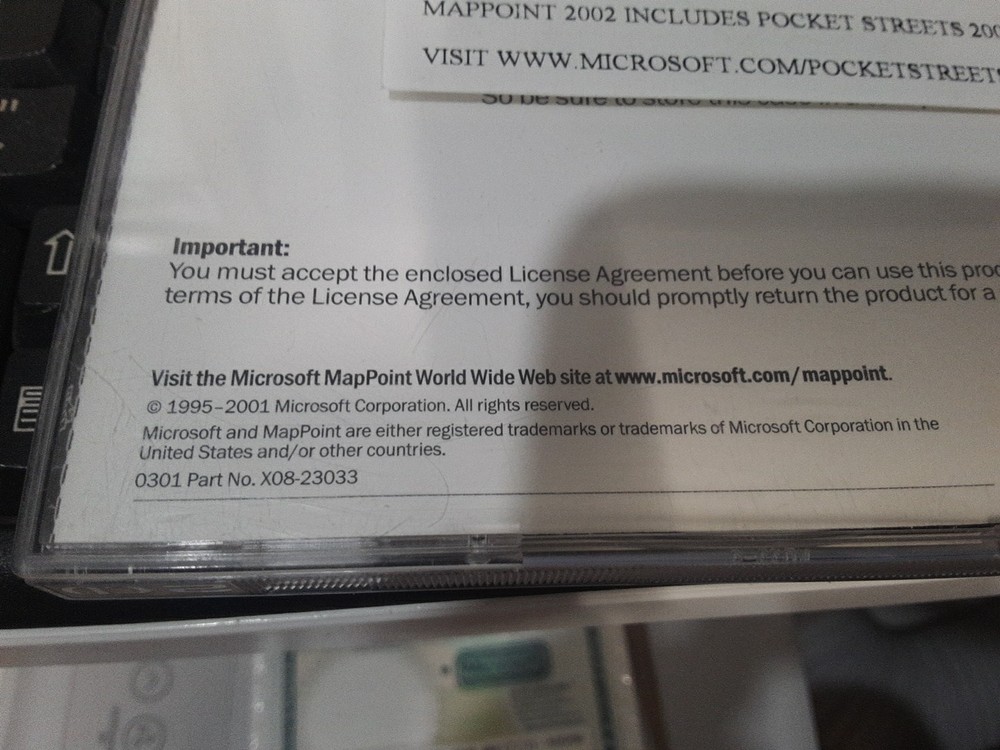 Mircosoft MapPoint 2002