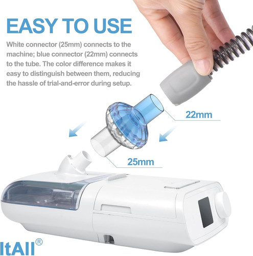 6PCs CPAP Filters for & BiPAP, Redesigned Inline Without...