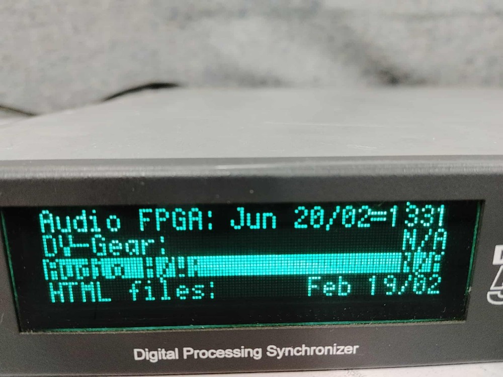 LEITCH DPS-575 9 DIGITAL MULTI CHANNEL PROCESSING SDI SYNCHRONIZER w PAL Option