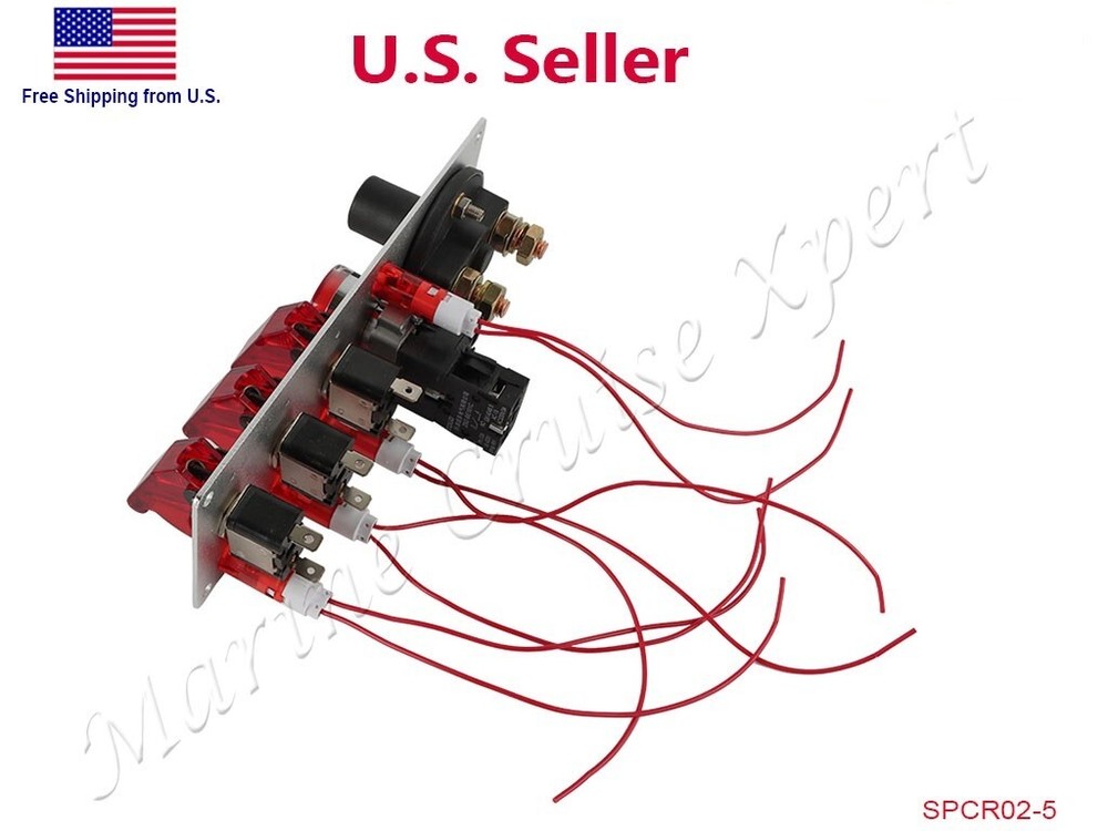 Ignition Racing Car Switch Panel Engine Start Push Button ON OFF LED Toggle 12V