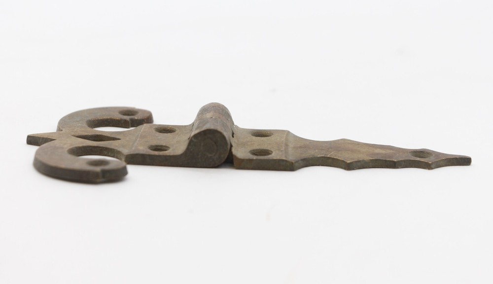 Antique 5.875 in. Brass Ice Box Hinge