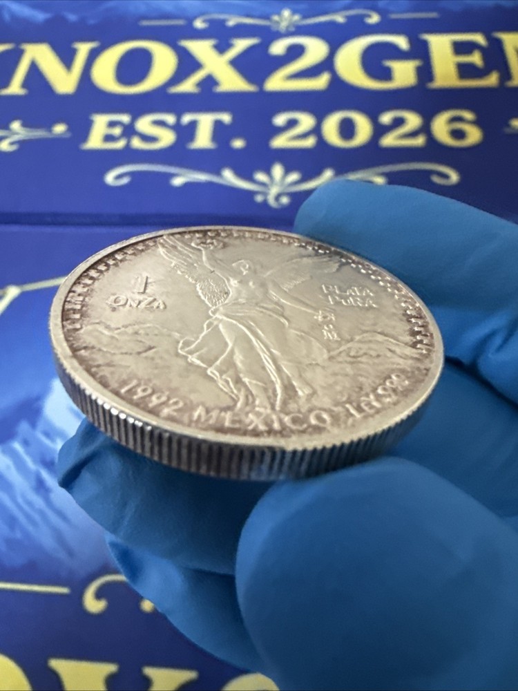 1992 Toned Mexico Libertad Silver