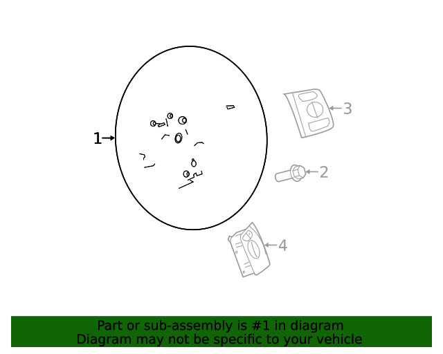 Genuine Ford Steering Wheel BC3Z3600BC