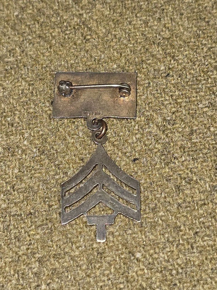 WWII USA Tech Sergeant Sweetheart Pin