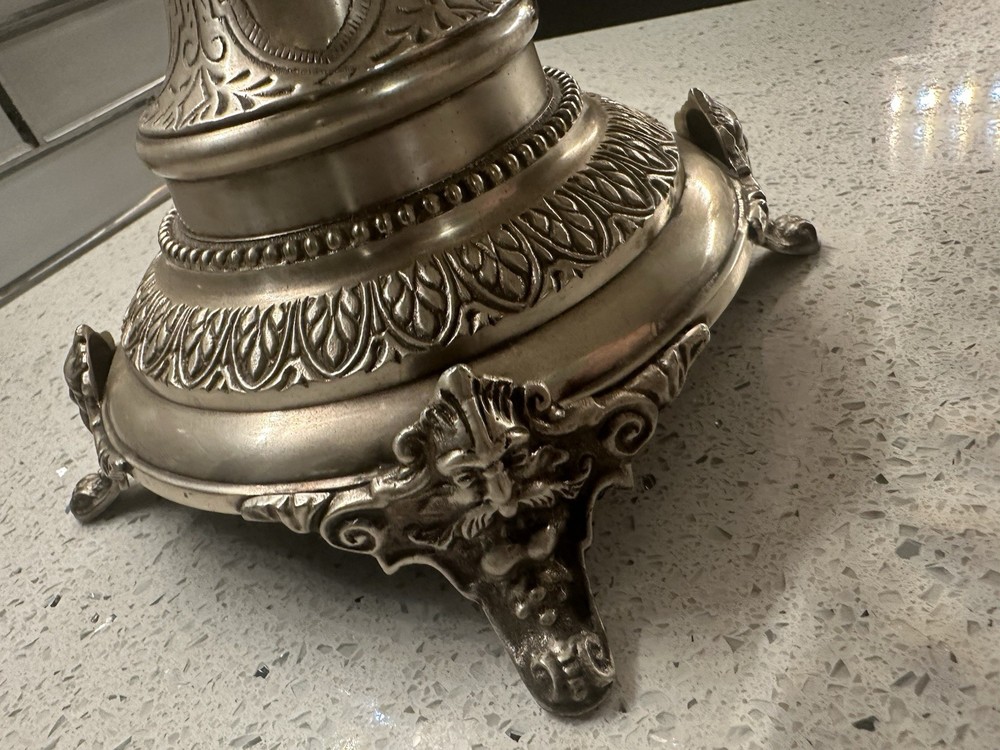 Contemporary Silver Plate Andrea by Sadek Centerpiece Three Bowl Compote