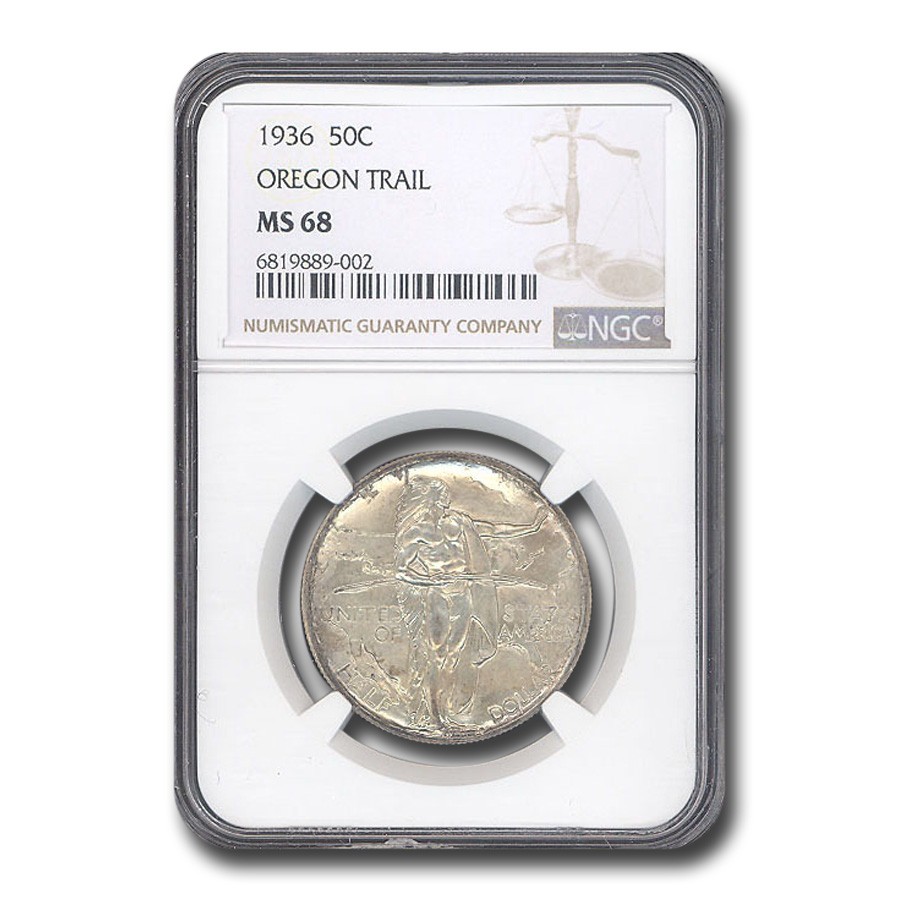 1936 Oregon Commemorative Half Dollar MS-68 NGC