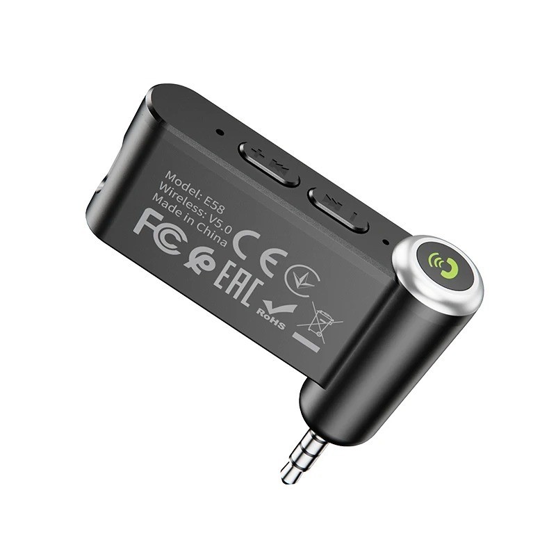 Hoco 3.5mm Jack AUX Car Bluetoother 5.0 Receiver Wireless Mic Handfree Adapter